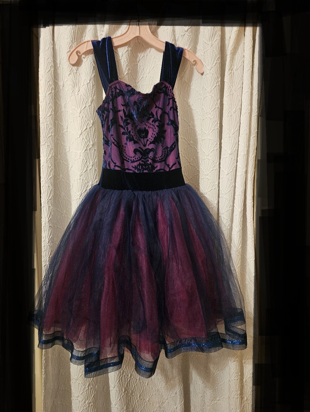 Weissman Deep Wine Satin Dress - Picture 1 of 5